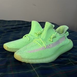 Size 12.5 Yeezy Boost 350 V2 GID Glow